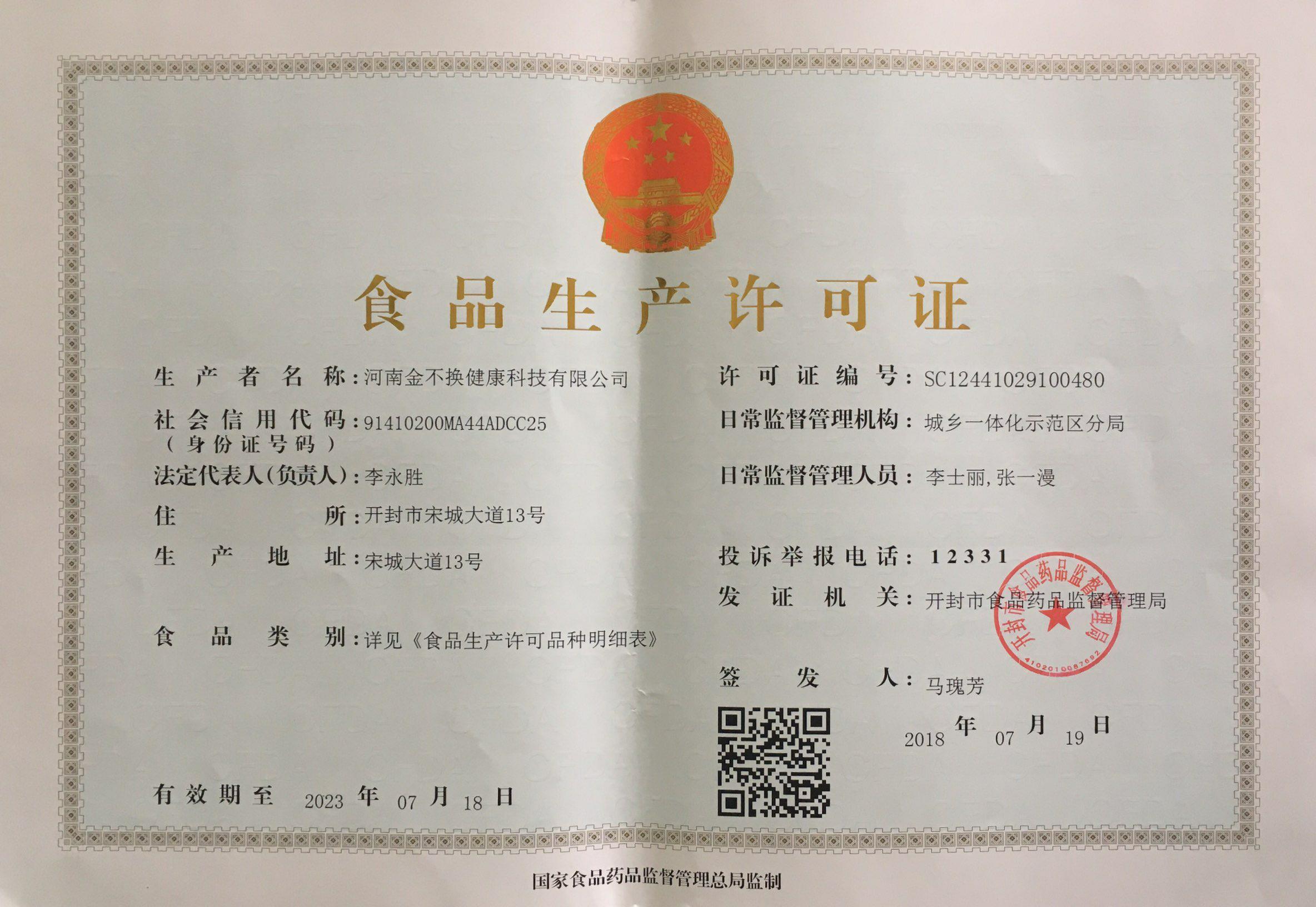 Food Production License